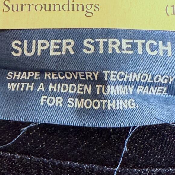 NWT Soft Surroundings Shorts Womens Dark Wash Denim Super Stretch Shaping XL - Picture 8 of 9